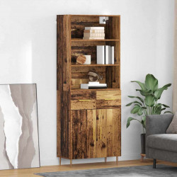 Highboard z szufladą Stare drewno 69,5 x 34 x 180 cm