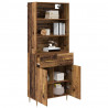Highboard z szufladą Stare drewno 69,5 x 34 x 180 cm