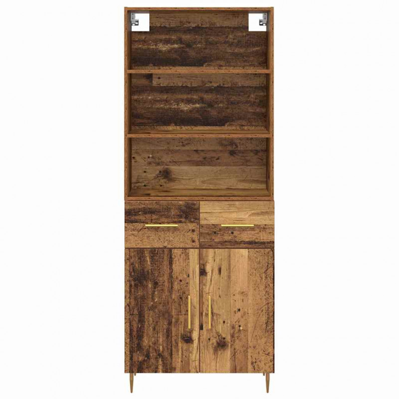 Highboard z szufladą Stare drewno 69,5 x 34 x 180 cm