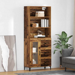 Highboard z szufladą Stare drewno 69,5 x 34 x 180 cm