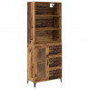 Highboard z szufladą Stare drewno 69,5 x 34 x 180 cm