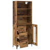 Highboard z szufladą Stare drewno 69,5 x 34 x 180 cm