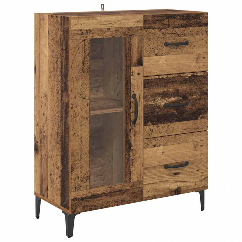 Highboard z szufladą Stare drewno 69,5 x 34 x 180 cm