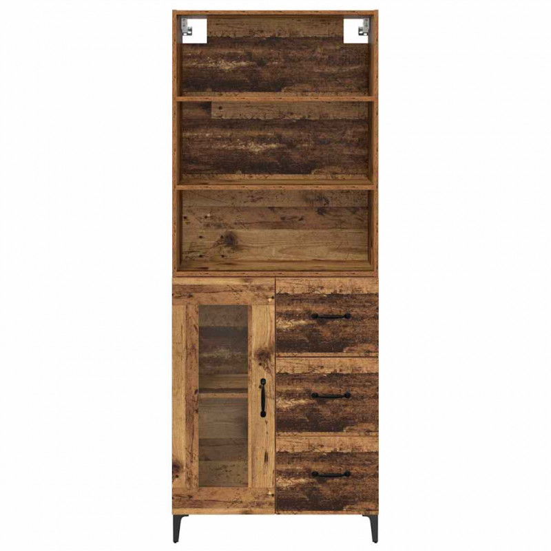 Highboard z szufladą Stare drewno 69,5 x 34 x 180 cm