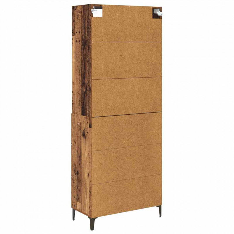 Highboard z szufladą Stare drewno 69,5 x 34 x 180 cm