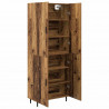 Highboard 2 pcs Stare drewno Materiał drewnopochodny