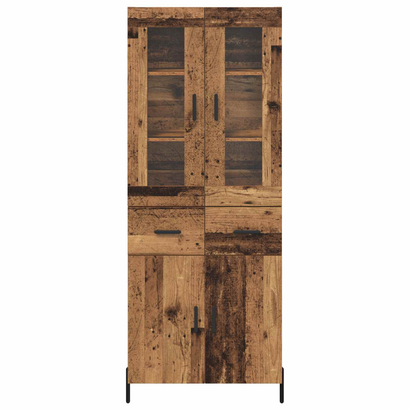 Highboard Montowane na ścianie Stare drewno 69,5 x 34 x 180 cm