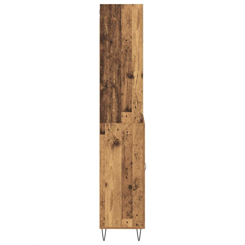 Highboard z szufladą 2 pcs Stare drewno Materiał drewnopochodny