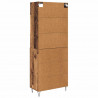 Highboard z szufladą 2 pcs Stare drewno Materiał drewnopochodny