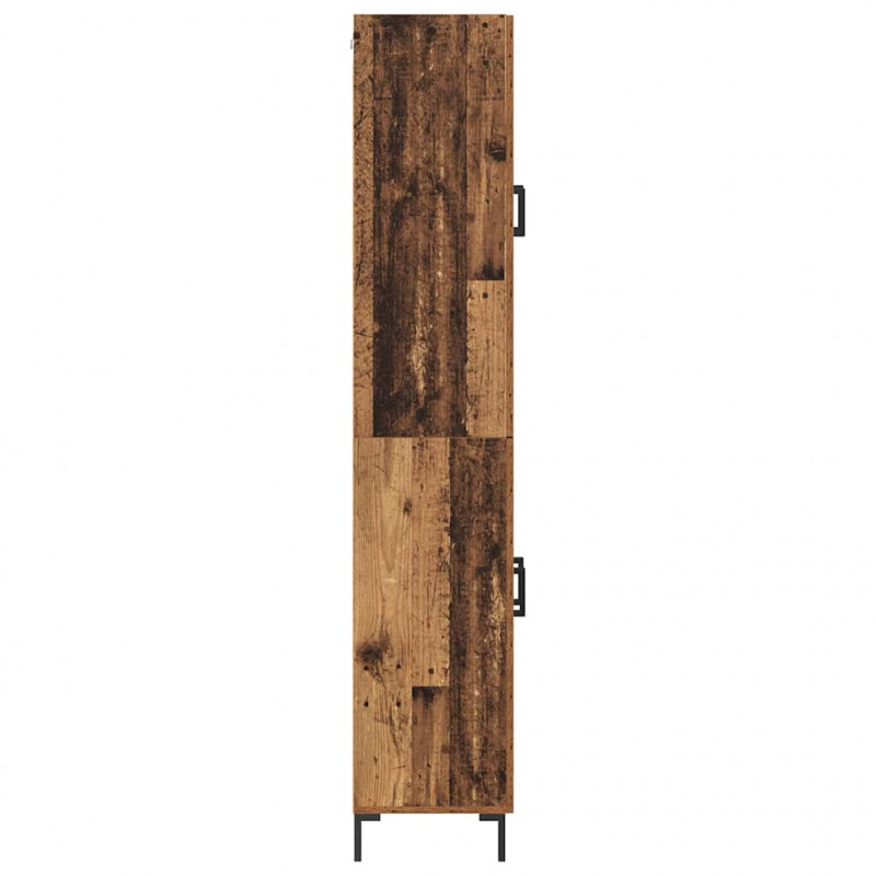 Highboard 2 pcs Stare drewno Materiał drewnopochodny