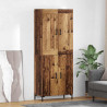 Highboard 2 pcs Stare drewno Materiał drewnopochodny