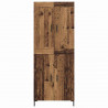 Highboard 2 pcs Stare drewno Materiał drewnopochodny