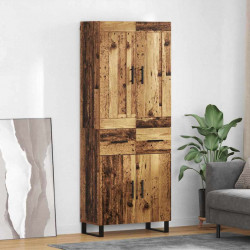 Highboard z szufladą Stare drewno 69,5 x 34 x 180 cm