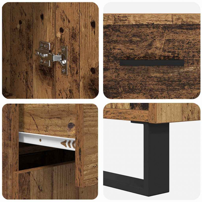 Highboard z szufladą Stare drewno 69,5 x 34 x 180 cm