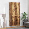 Highboard 2 pcs Stare drewno Materiał drewnopochodny