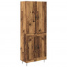 Highboard 2 pcs Stare drewno Materiał drewnopochodny