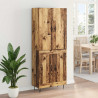 Highboard 2 pcs Stare drewno Materiał drewnopochodny