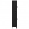 Highboard 2 pcs Czarny Dąb Materiał drewnopochodny