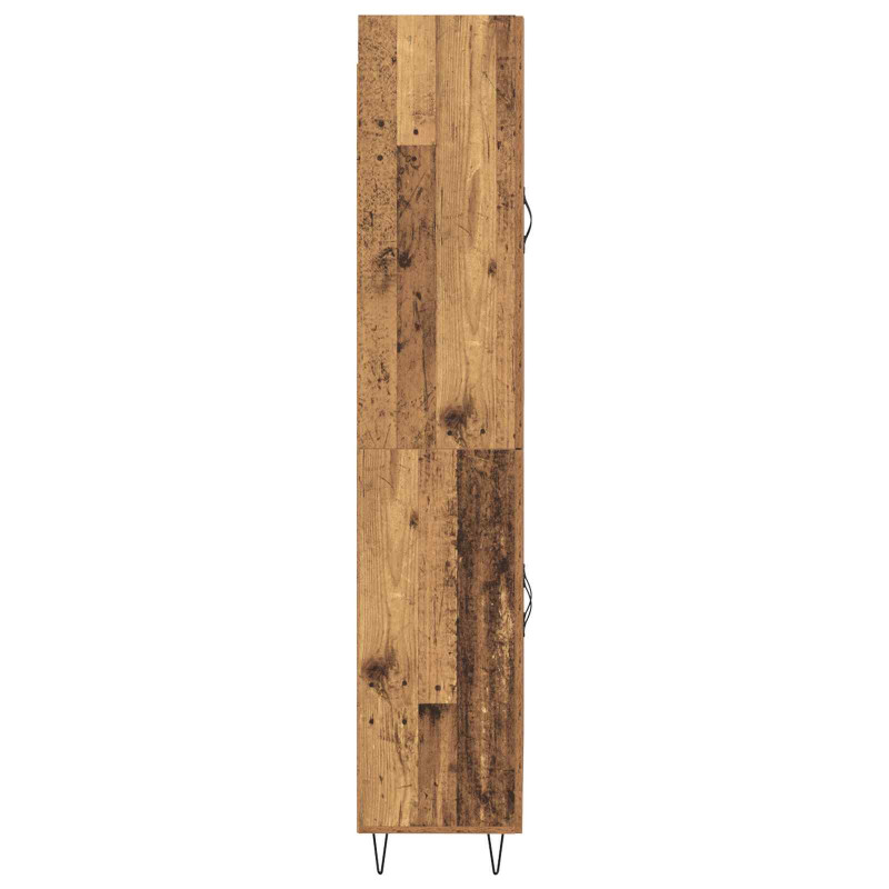 Highboard 2 pcs Stare drewno Materiał drewnopochodny