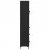 Highboard Czarny Dąb 34,5 x 34 x 180 cm Materiał drewnopochodny