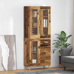 Highboard z szufladą Stare drewno 69,5 x 34 x 180 cm