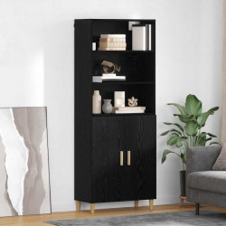Highboard Czarny Dąb 69,5 x 32,5 x 180 cm