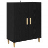 Highboard Czarny Dąb 69,5 x 32,5 x 180 cm