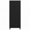 Highboard Czarny Dąb 69,5 x 34 x 180 cm Materiał drewnopochodny