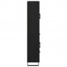 Highboard Czarny Dąb 69,5 x 34 x 180 cm Materiał drewnopochodny
