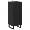 Highboard Czarny Dąb 34,5 x 34 x 180 cm Materiał drewnopochodny
