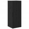 Highboard Czarny Dąb 34,5 x 34 x 180 cm Materiał drewnopochodny