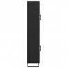 Highboard Czarny Dąb 34,5 x 34 x 180 cm Materiał drewnopochodny