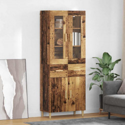 Highboard z szufladą Stare drewno 69,5 x 34 x 180 cm