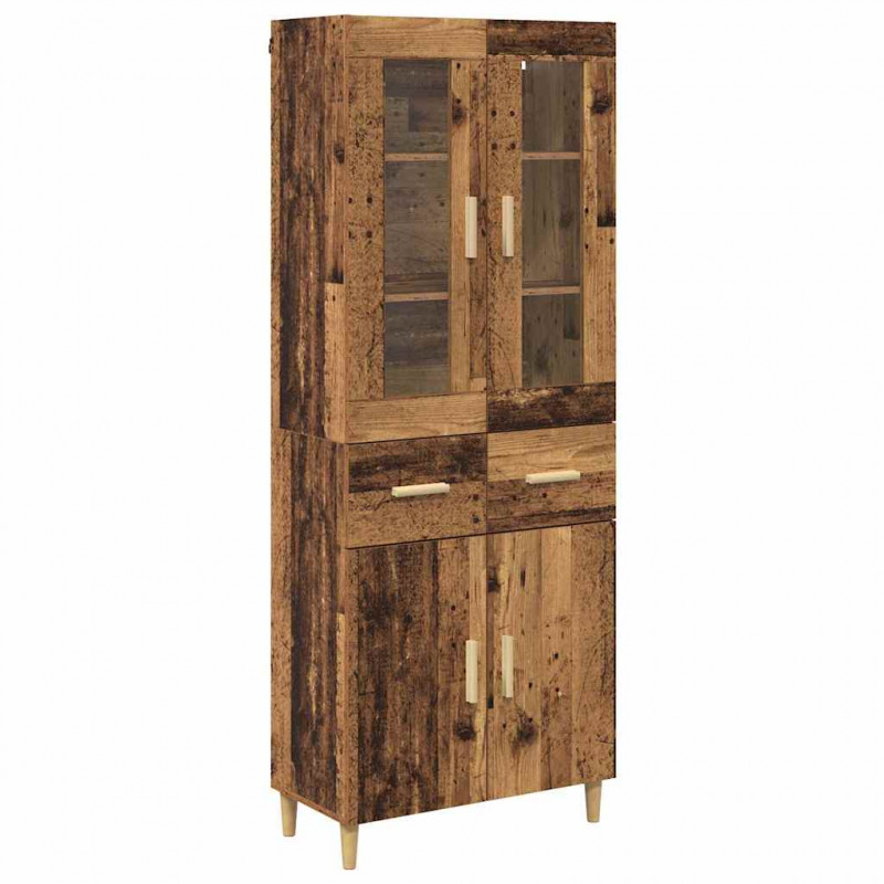 Highboard z szufladą Stare drewno 69,5 x 34 x 180 cm