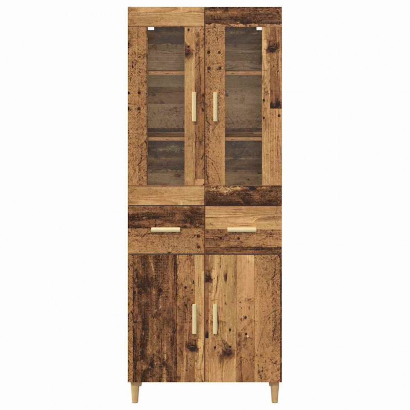 Highboard z szufladą Stare drewno 69,5 x 34 x 180 cm