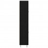 Highboard Czarny Dąb 69,5 x 34 x 180 cm Materiał drewnopochodny