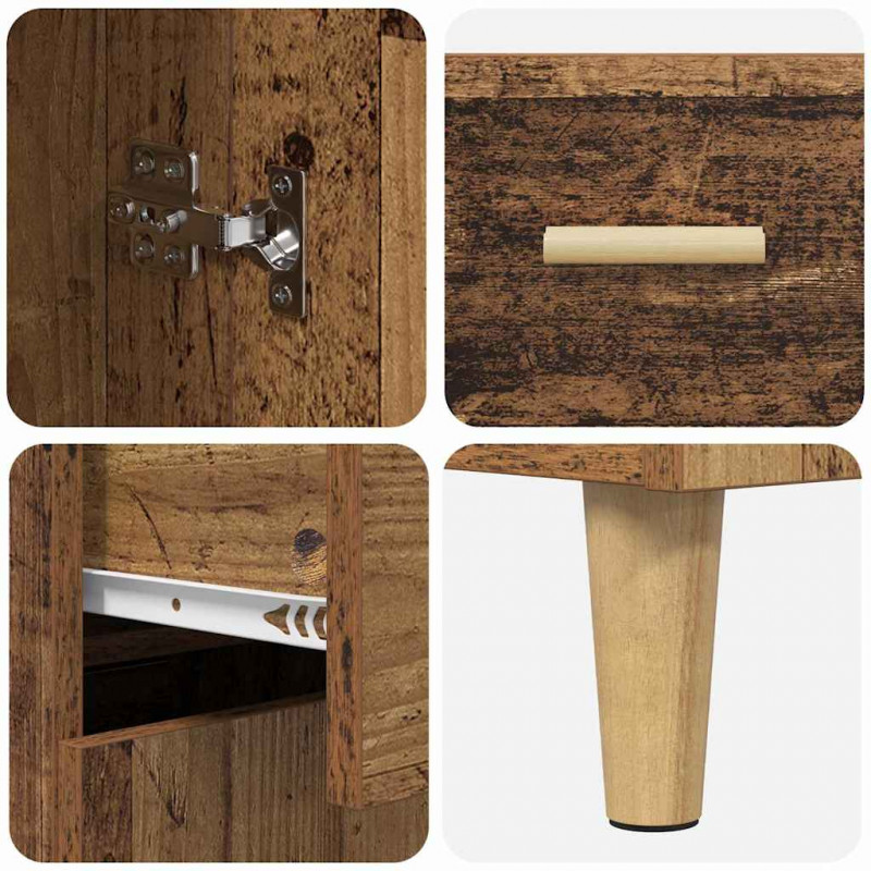 Highboard z szufladą Stare drewno 69,5 x 34 x 180 cm