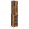 Highboard 2 pcs Stare drewno Materiał drewnopochodny