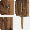 Highboard 2 pcs Stare drewno Materiał drewnopochodny
