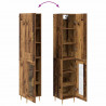Highboard 2 pcs Stare drewno Materiał drewnopochodny
