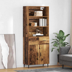 Highboard z szufladą Stare drewno 69,5 x 34 x 180 cm