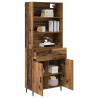 Highboard z szufladą Stare drewno 69,5 x 34 x 180 cm