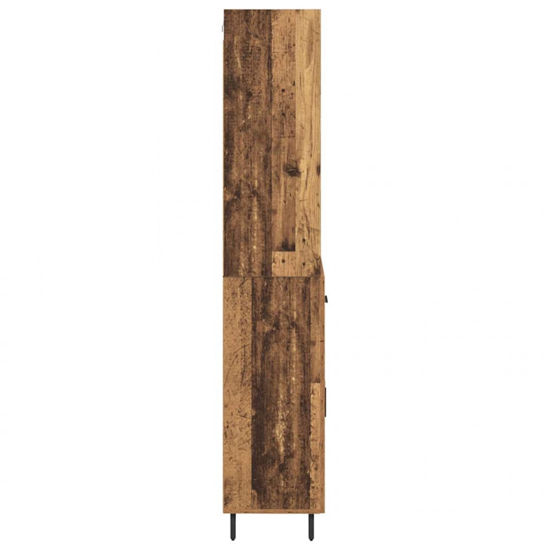 Highboard z szufladą Stare drewno 69,5 x 34 x 180 cm