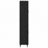 Highboard Czarny Dąb 69,5 x 34 x 180 cm Materiał drewnopochodny