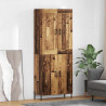 Highboard 2 pcs Stare drewno Materiał drewnopochodny