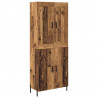 Highboard 2 pcs Stare drewno Materiał drewnopochodny