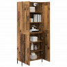 Highboard 2 pcs Stare drewno Materiał drewnopochodny