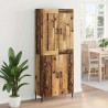 Highboard 2 pcs Stare drewno Materiał drewnopochodny