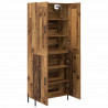 Highboard 2 pcs Stare drewno Materiał drewnopochodny