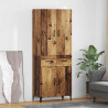 Highboard Montowane na ścianie Stare drewno 69,5 x 34 x 180 cm
